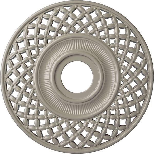 Ekena Millwork Robin Ceiling Medallion (Fits Canopies up to 6 1/4"), 22 1/4"OD x 4 3/4"ID x 1 1/4"P, Pearl White CM22RBPWS - main